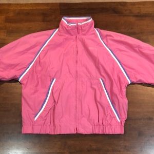 Vintage Liz Sport Jacket Womens Petite 90s Vented Windbreaker Full Zip Color Blo